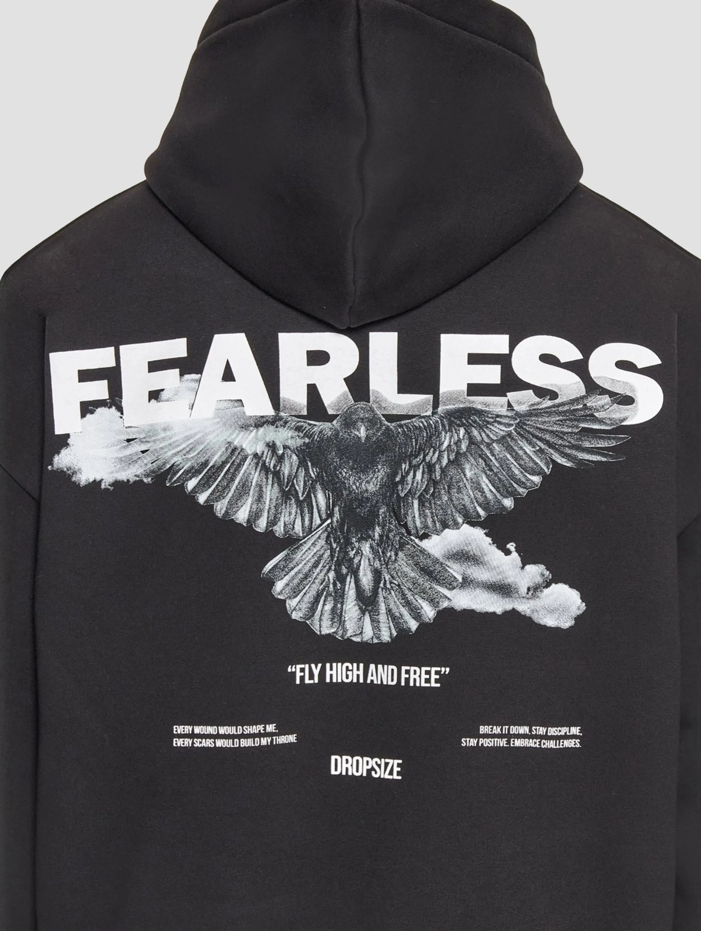 Dropsize Dropsize Heavy Oversize Fearless Hoodies