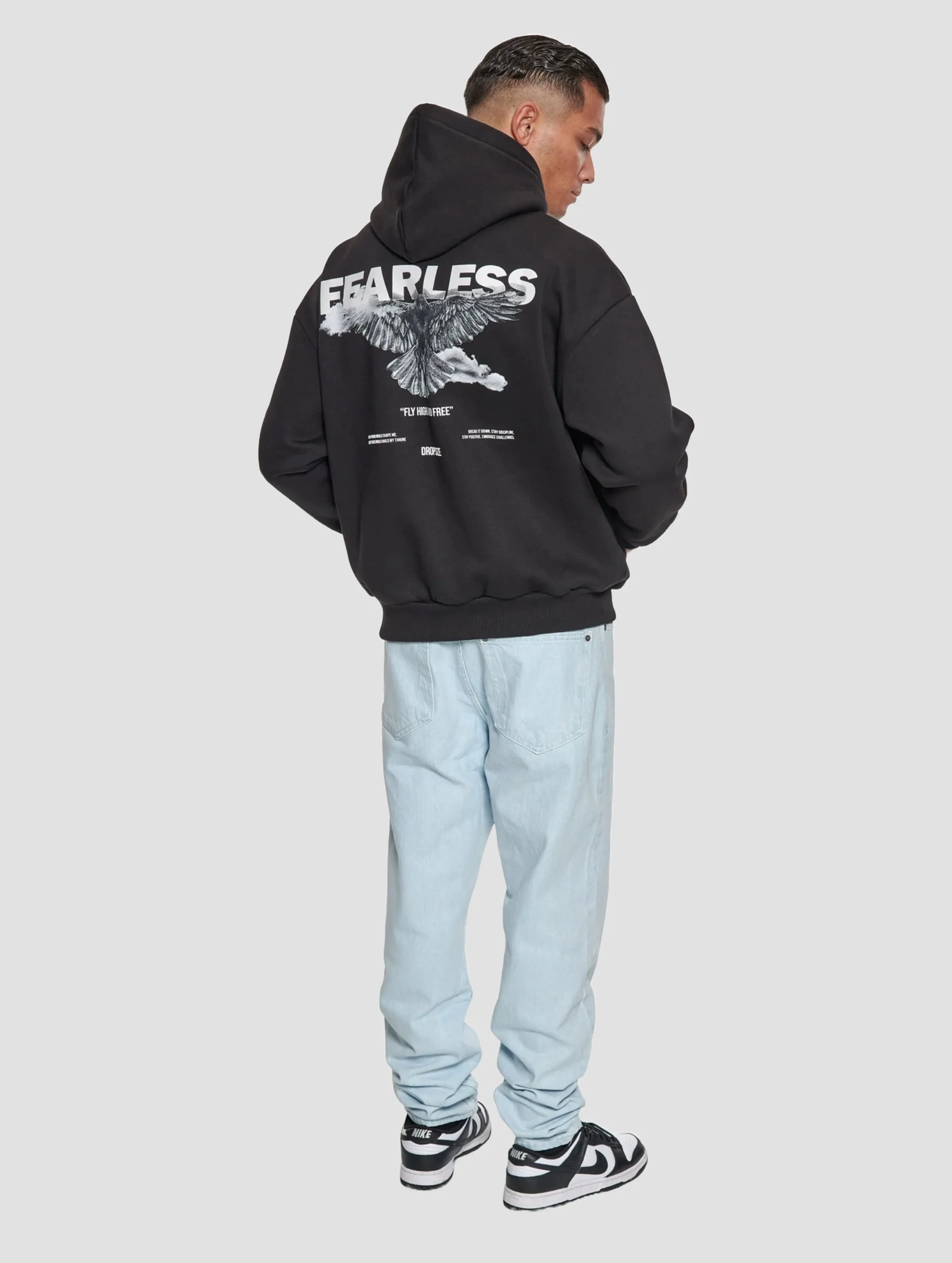 Dropsize Dropsize Heavy Oversize Fearless Hoodies