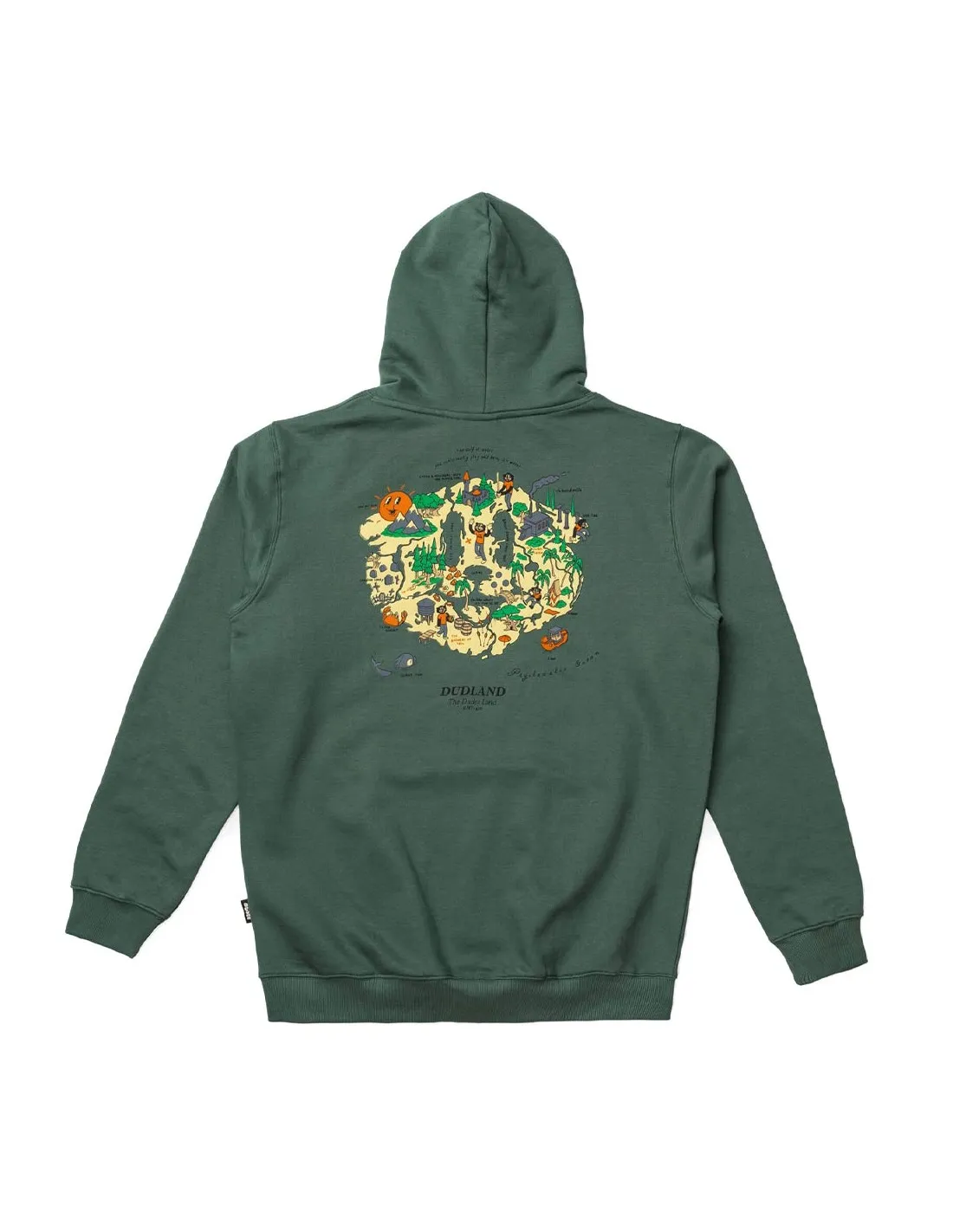 DUDES DUDLAND HOODY BOTTLE GREEN