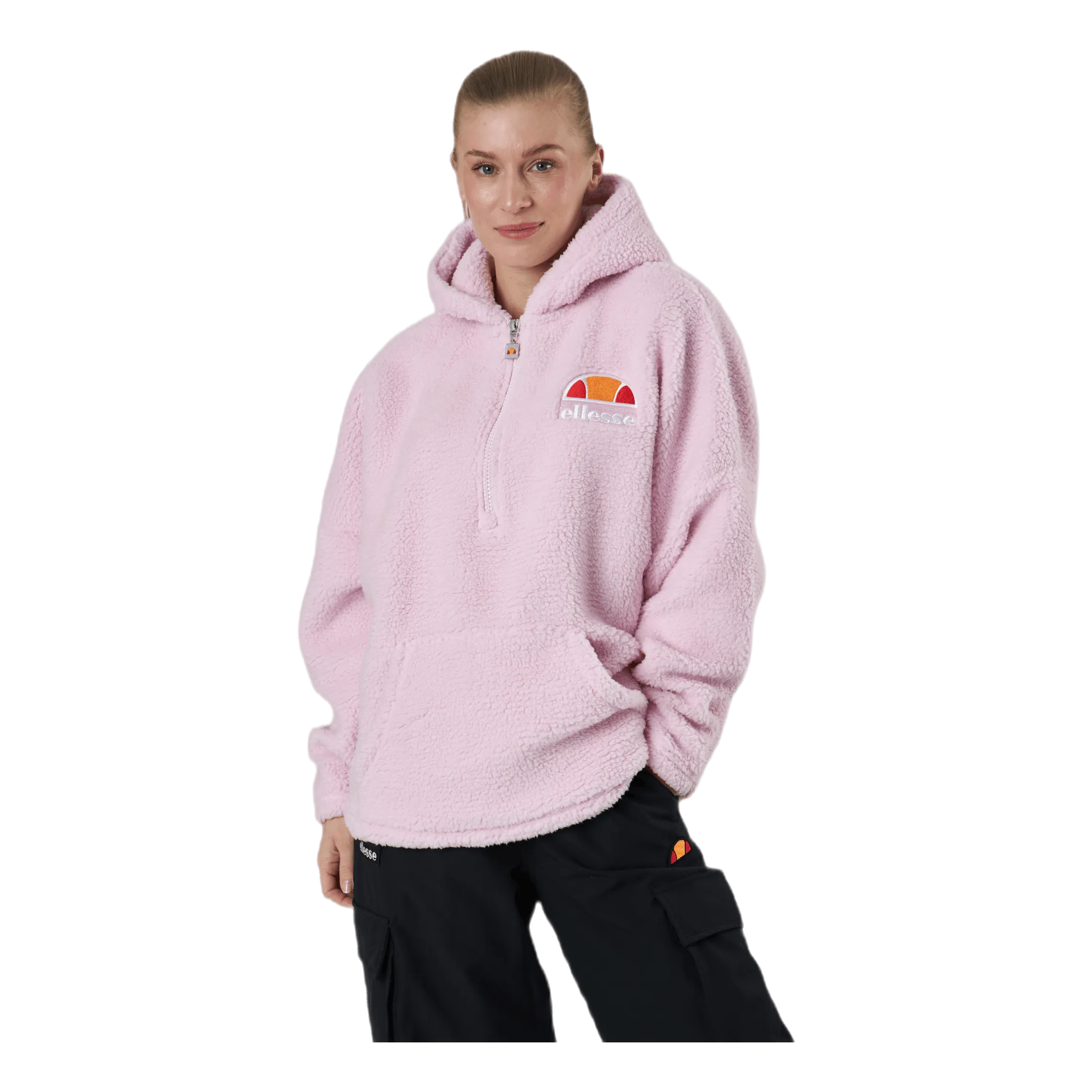 Ellesse El Seppy 1/2 Zip Hoody Pink