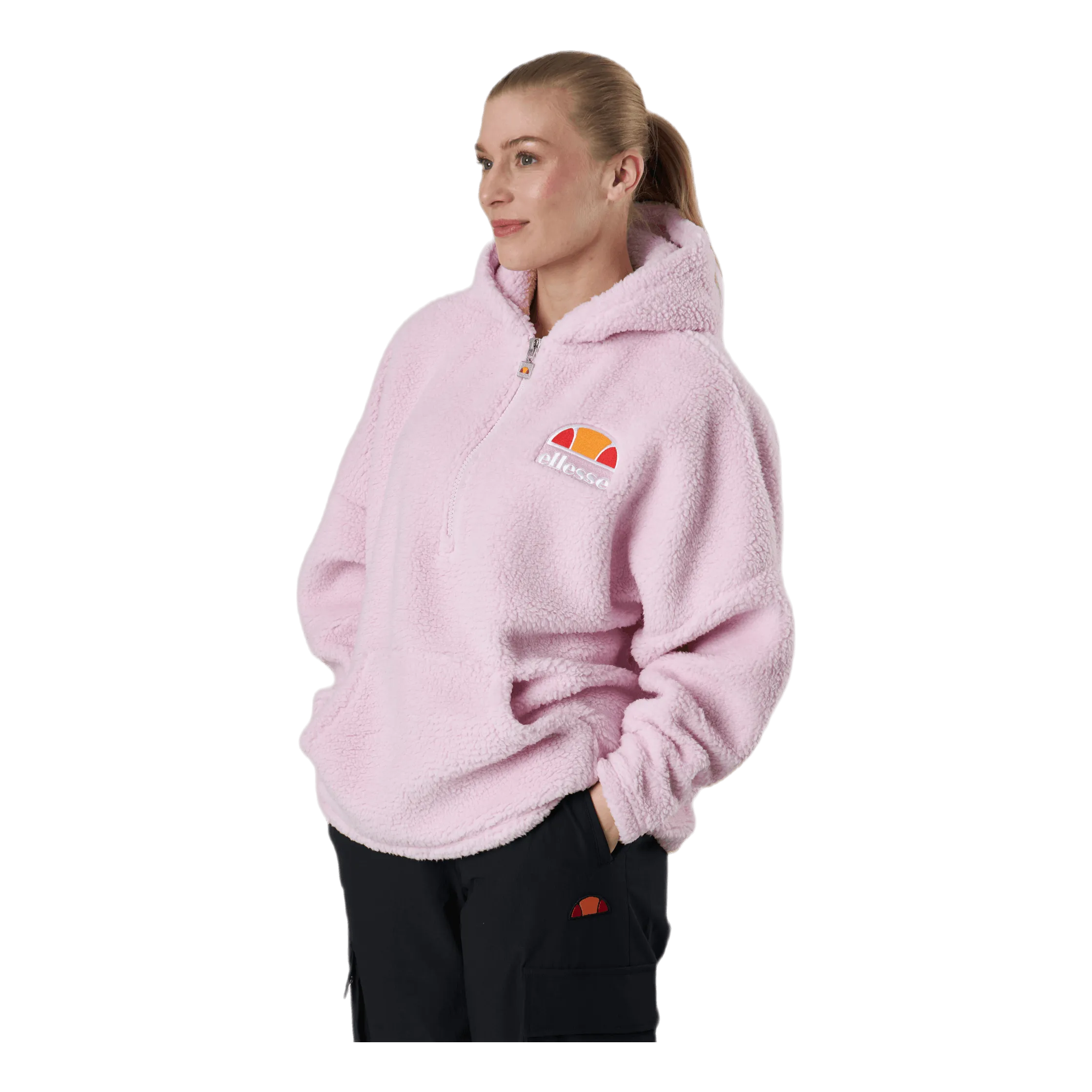 Ellesse El Seppy 1/2 Zip Hoody Pink