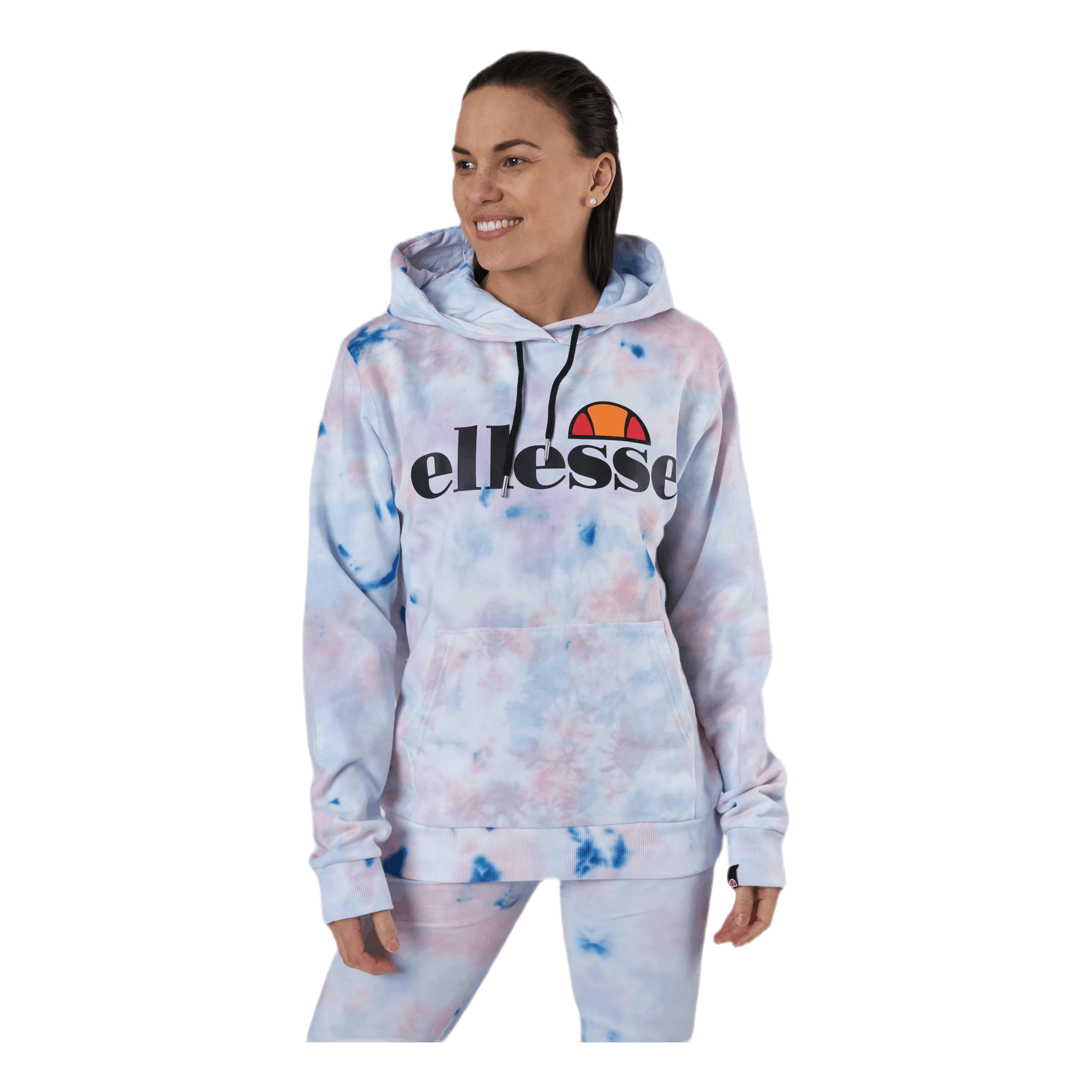 Ellesse El Torices Tie Dye Oh Hoody White