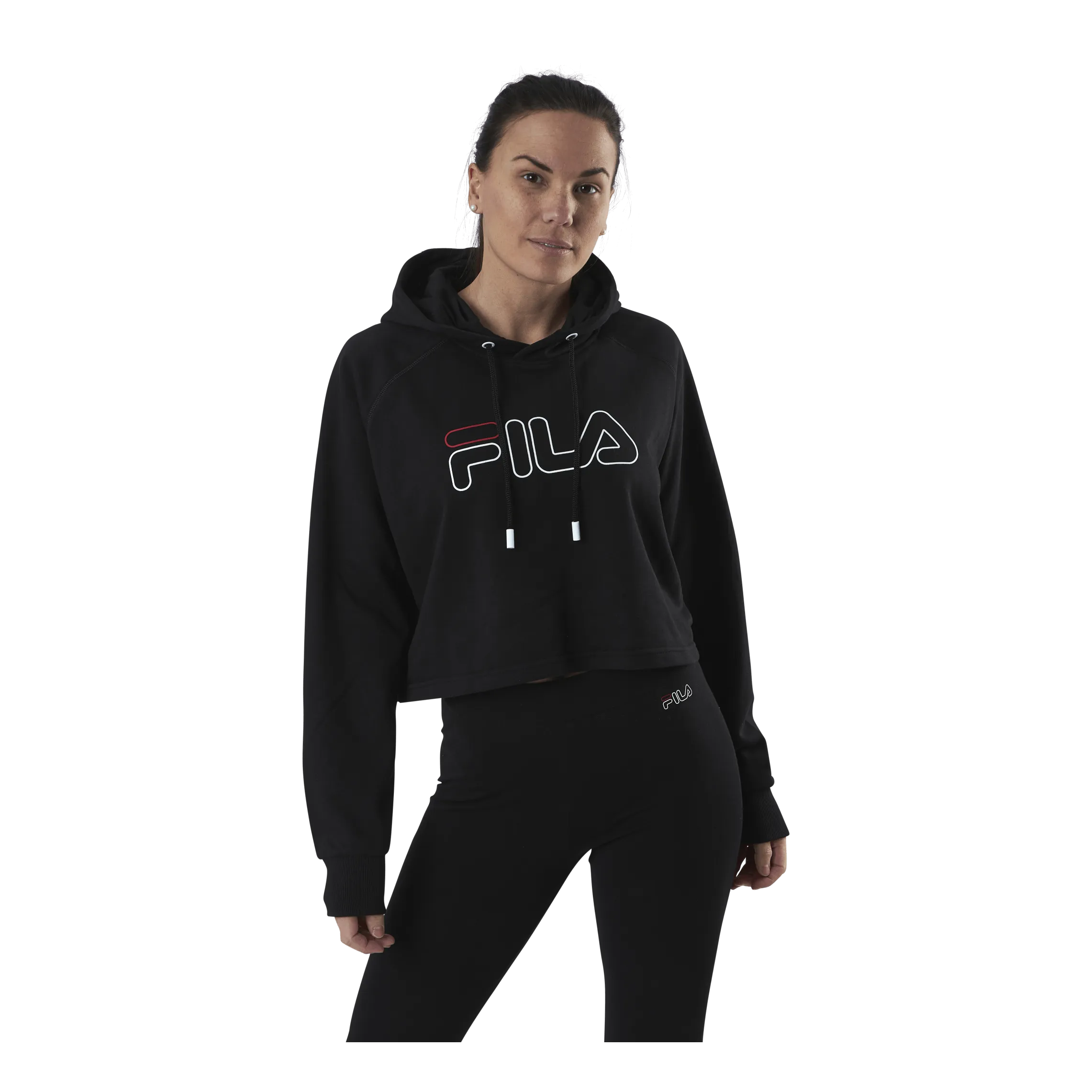 Fila Jana Cropped Hoody Black