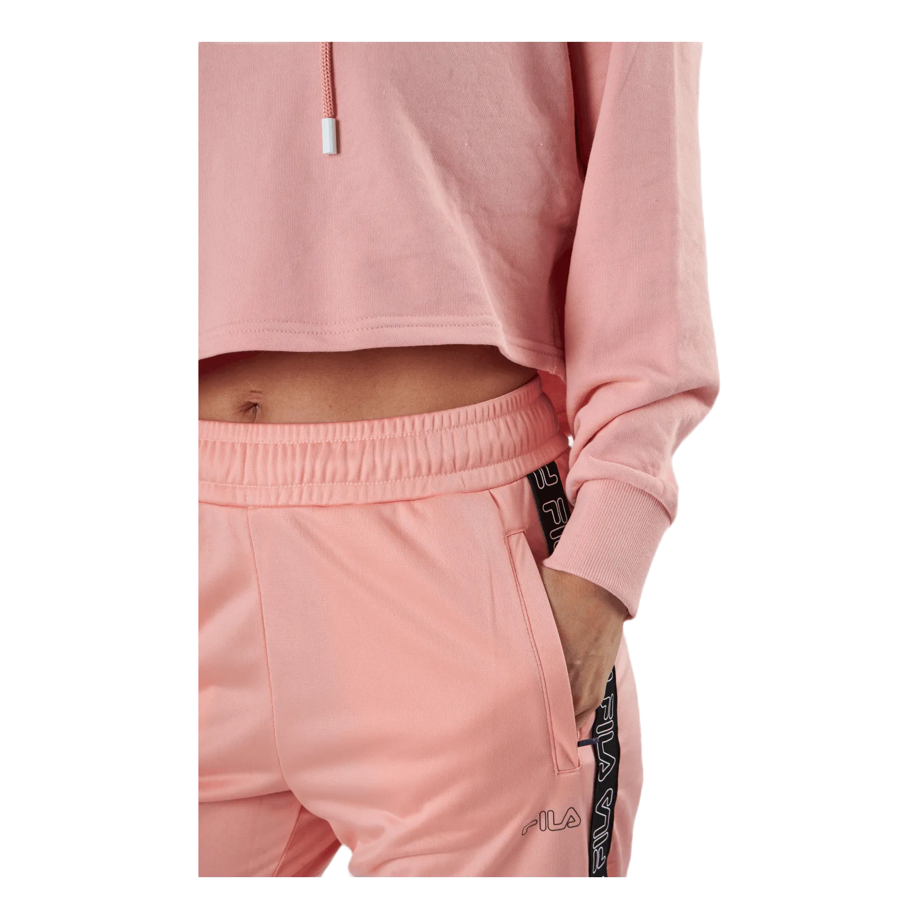 Fila Jana Cropped Hoody Pink