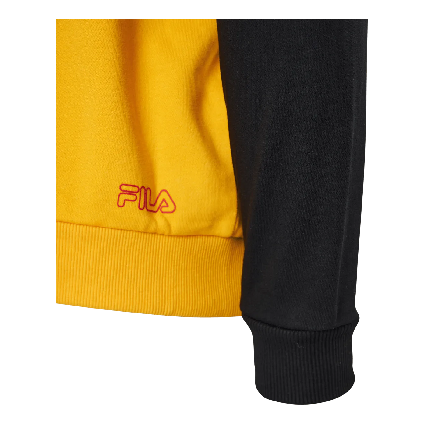 Fila Teens Boys Lupo Blocked Hoody Black-saffron-bright White