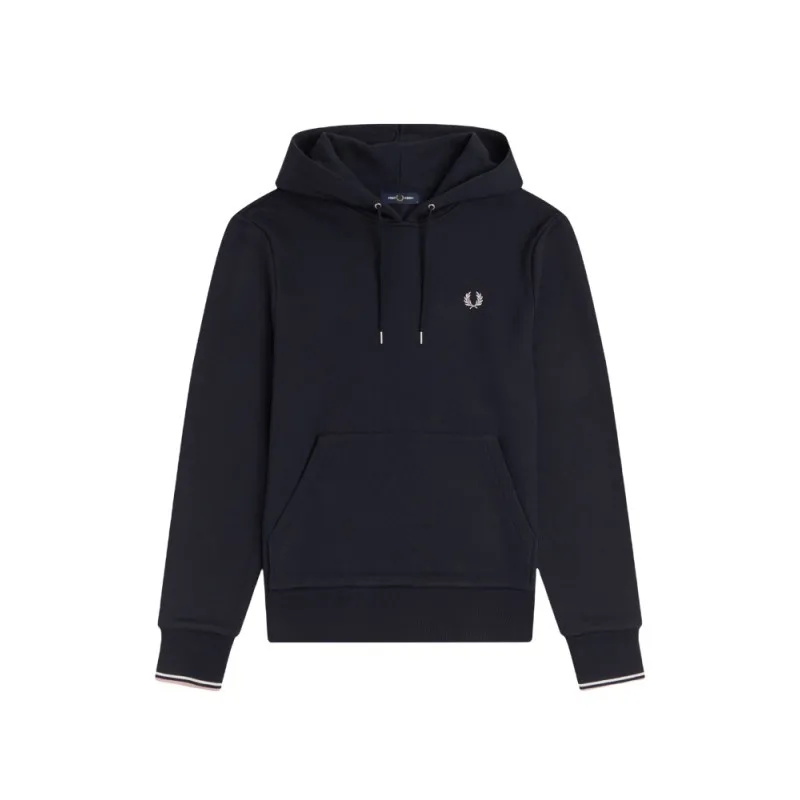 FRED PERRY TIPPED HOODED SWEATSHIRT