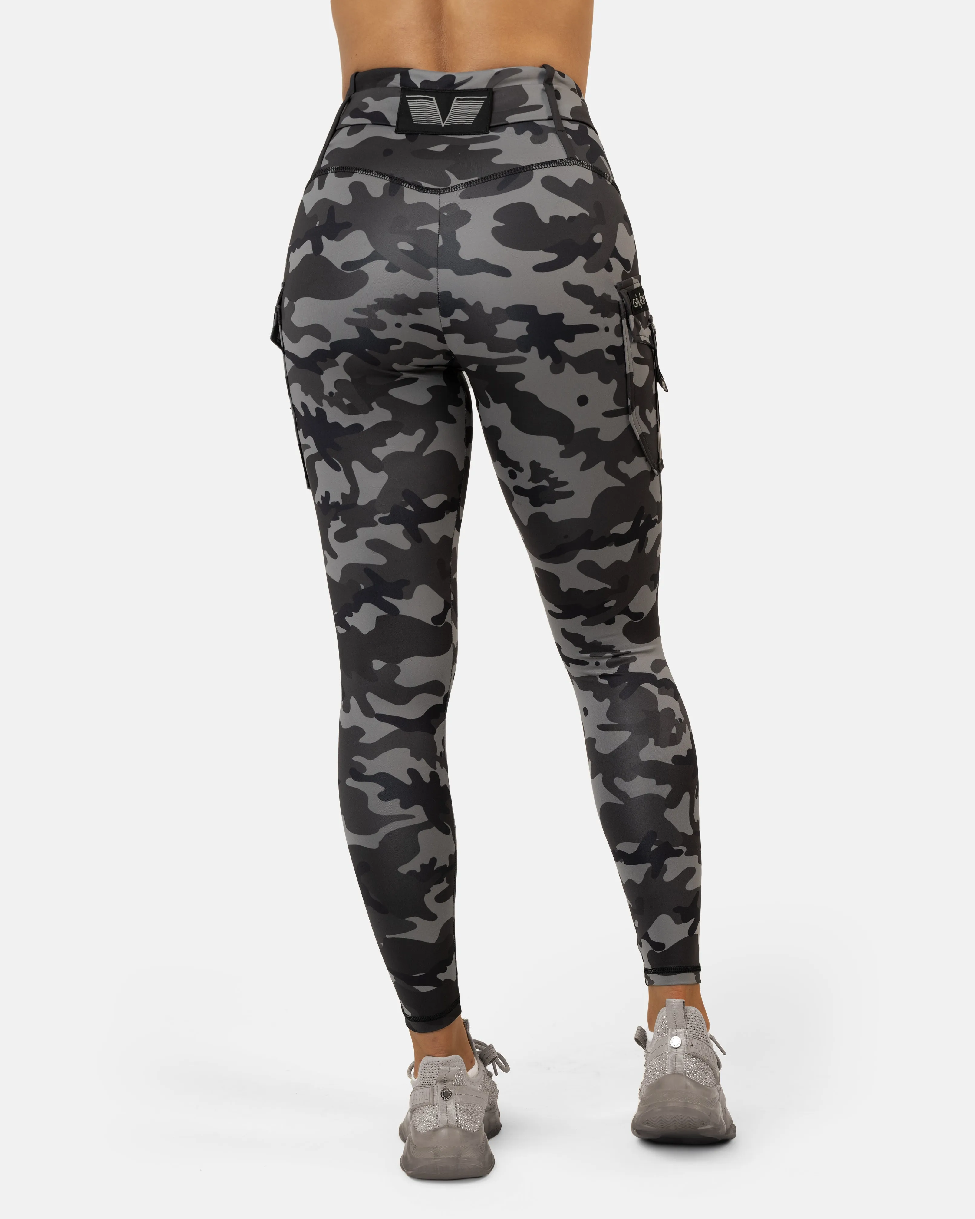 Gavelo Cargo Camo Stealth Leggings Dark Grey