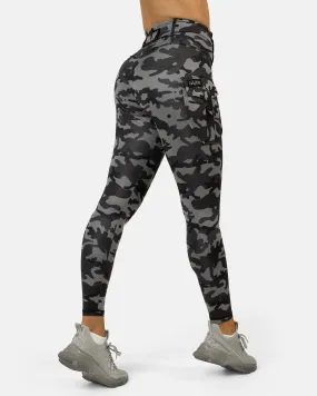 Gavelo Cargo Camo Stealth Leggings Dark Grey