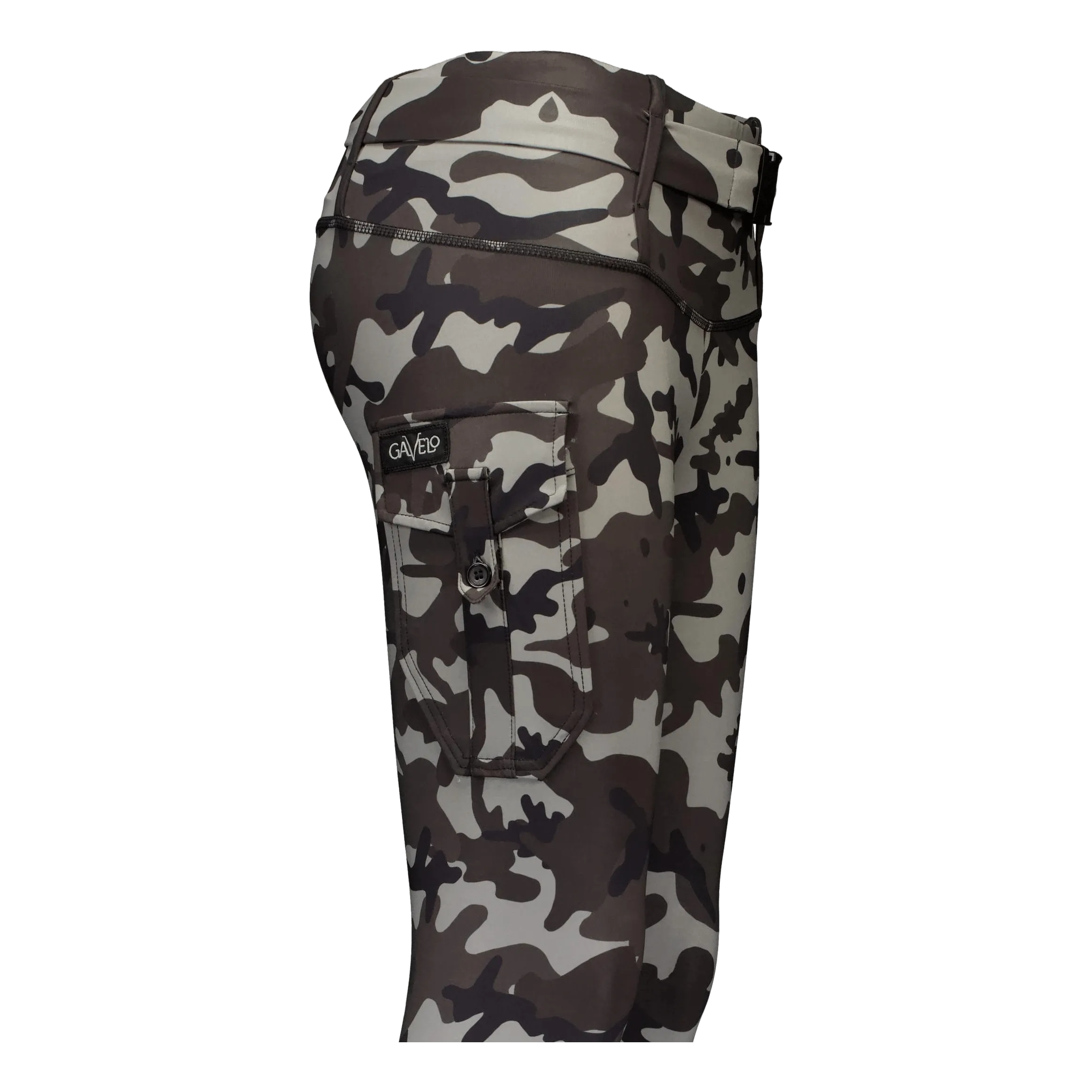 Gavelo Cargo Camo Stealth Leggings Dark Grey