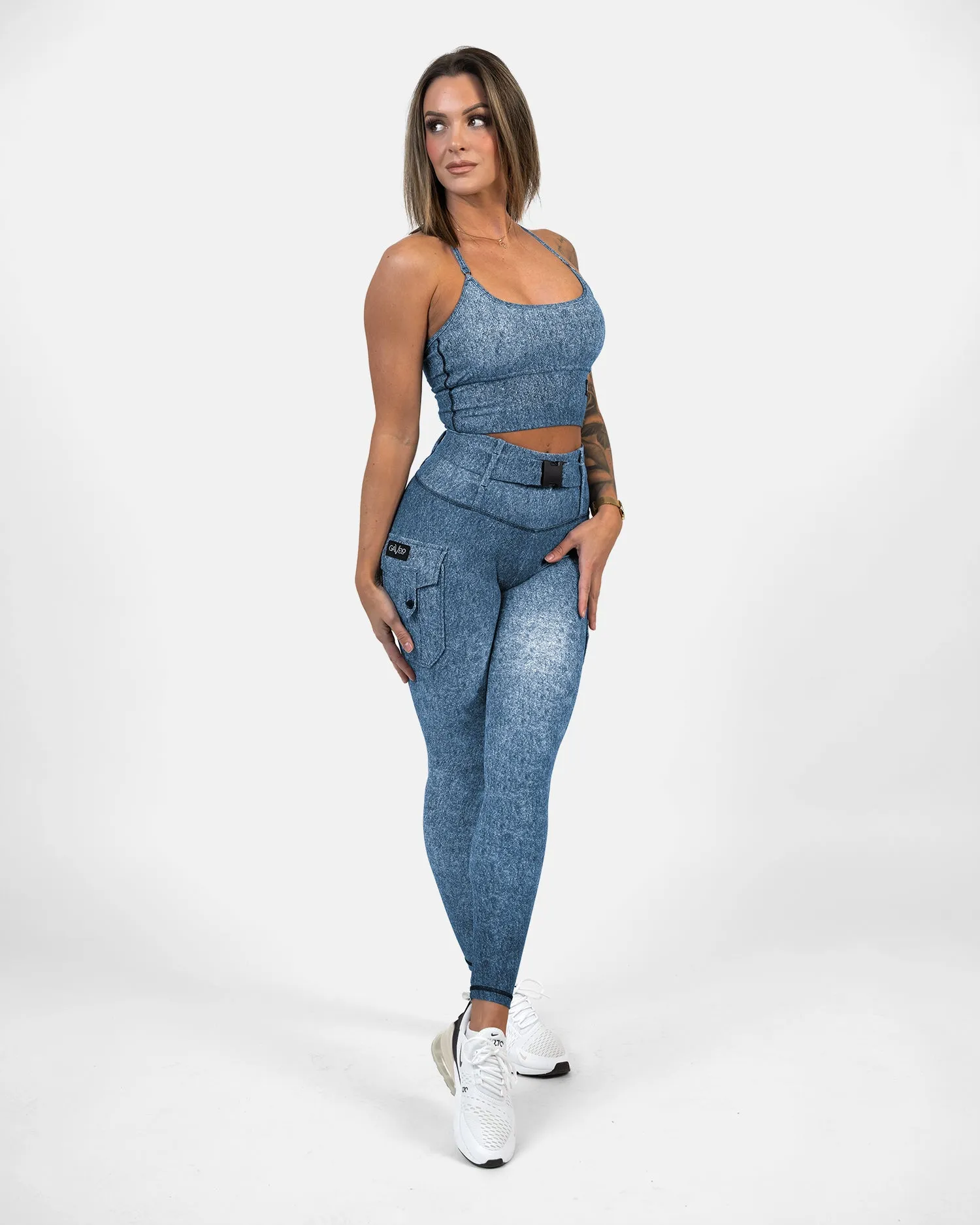 Gavelo Cargo Leggings Denim Denim