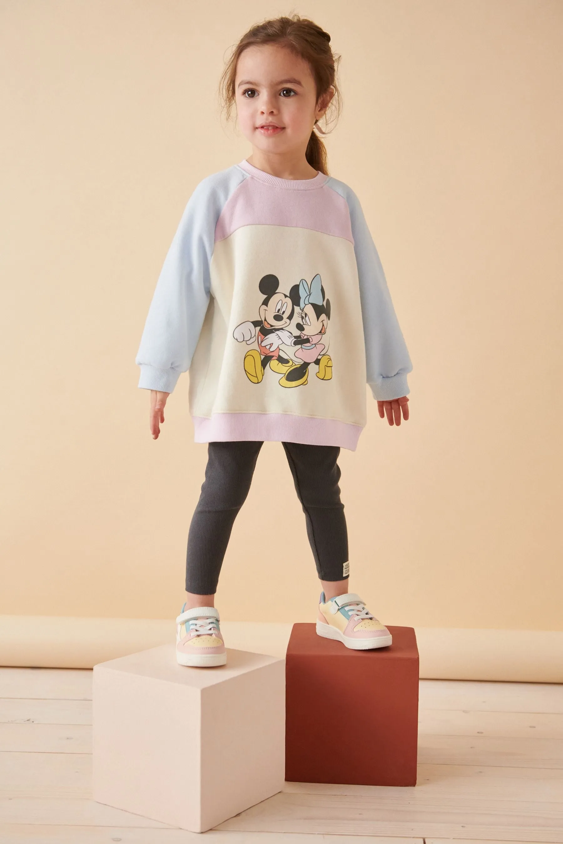 Gris - Mickey & Minnie Mouse Sweatshirt & Leggings Set (3mths-7yrs)