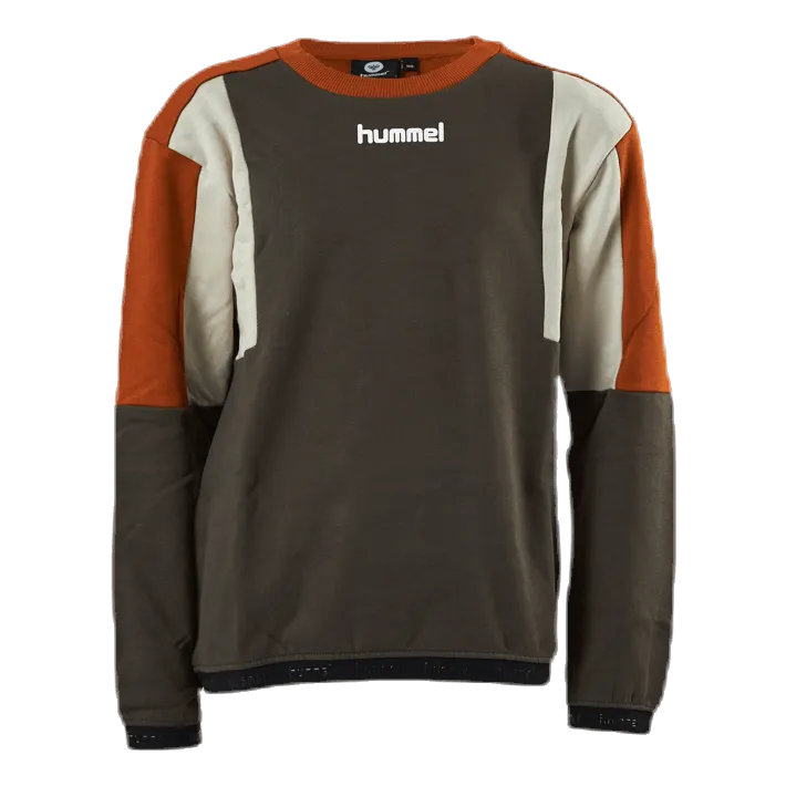 Hummel Junior Sander Sweatshirt Orange/Green