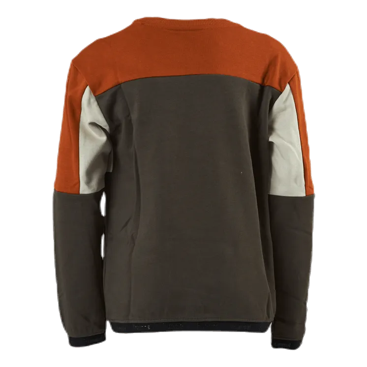 Hummel Junior Sander Sweatshirt Orange/Green