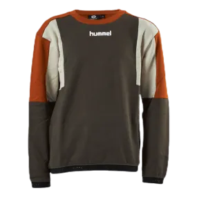 Hummel Junior Sander Sweatshirt Orange/Green