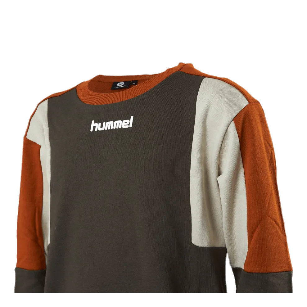 Hummel Junior Sander Sweatshirt Orange/Green