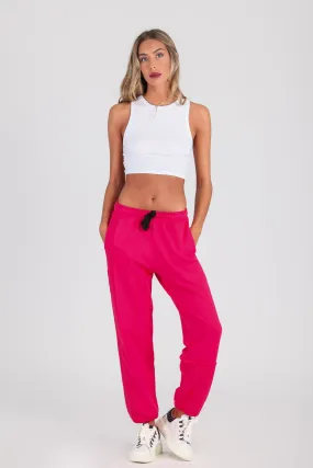 Jogger cortes desiguales coral