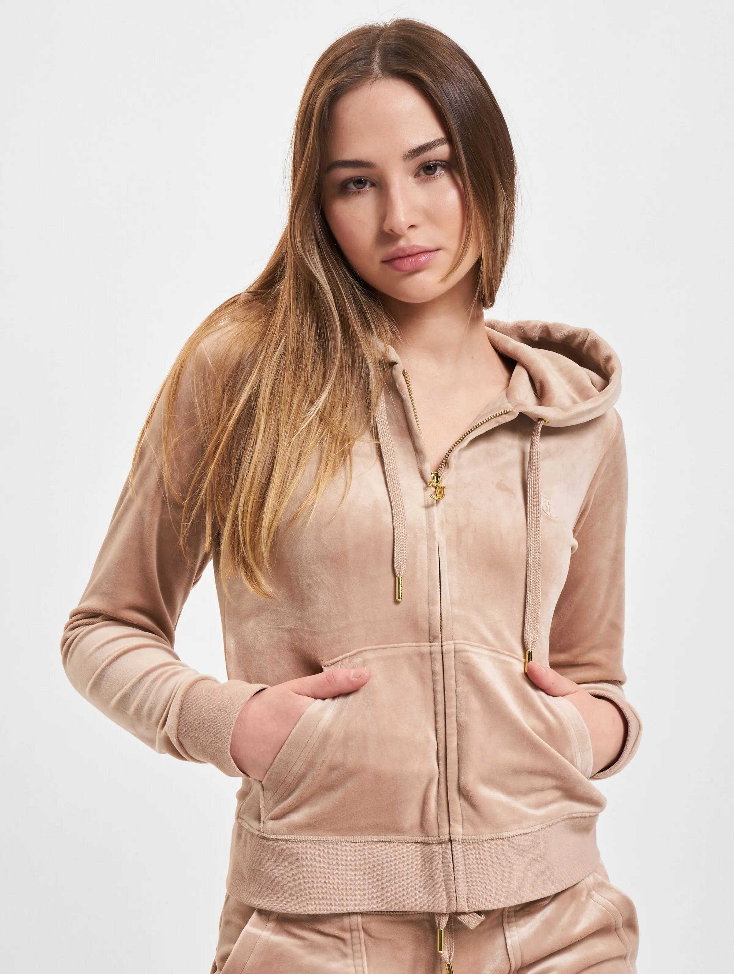 Juicy Couture Juicy Couture Robertson Gold Zip Hoodies