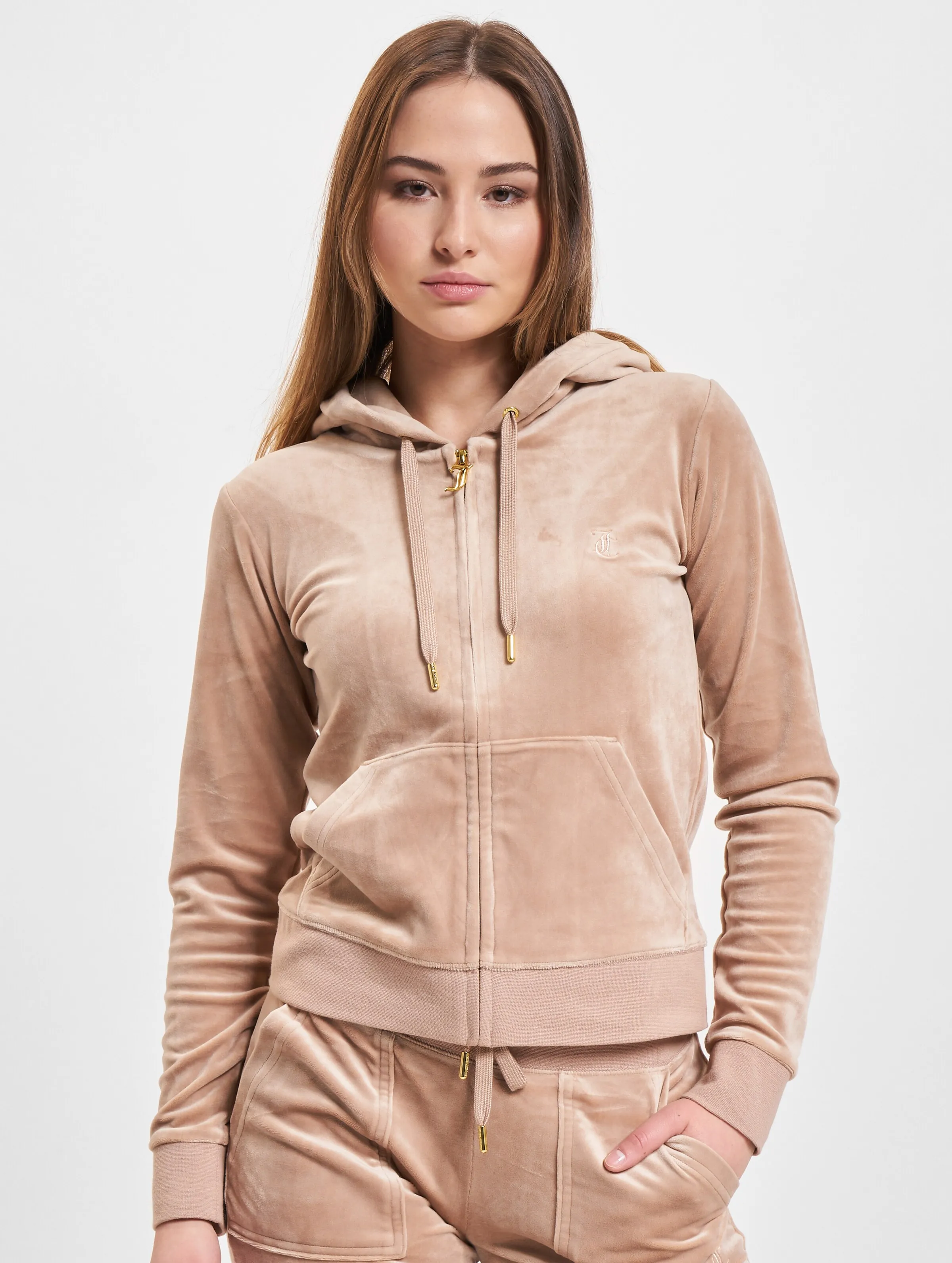 Juicy Couture Juicy Couture Robertson Gold Zip Hoodies