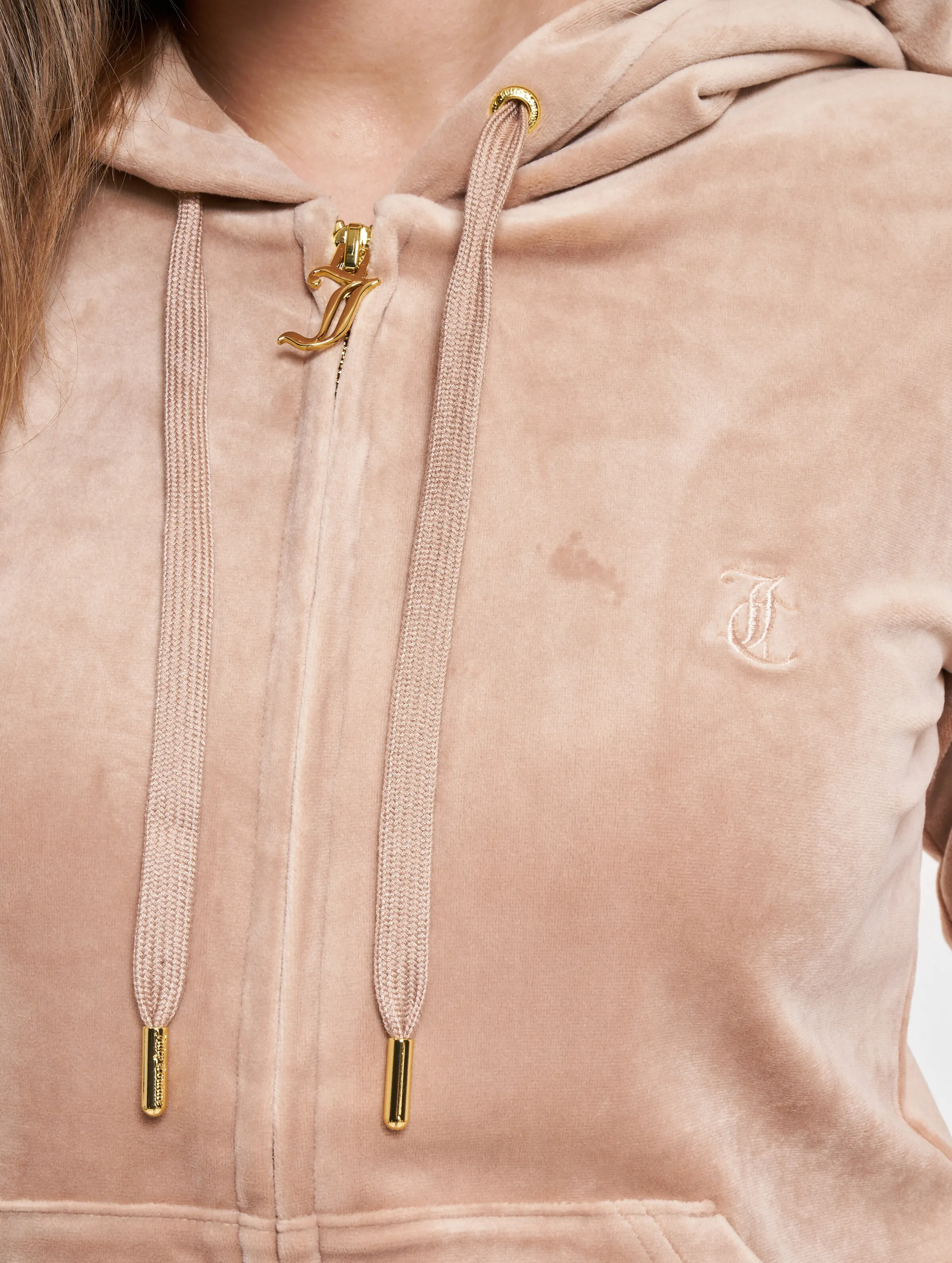 Juicy Couture Juicy Couture Robertson Gold Zip Hoodies