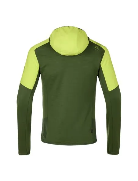 LA SPORTIVA Suéter Session Tech Hoody Hombre Forest/Lime Punch