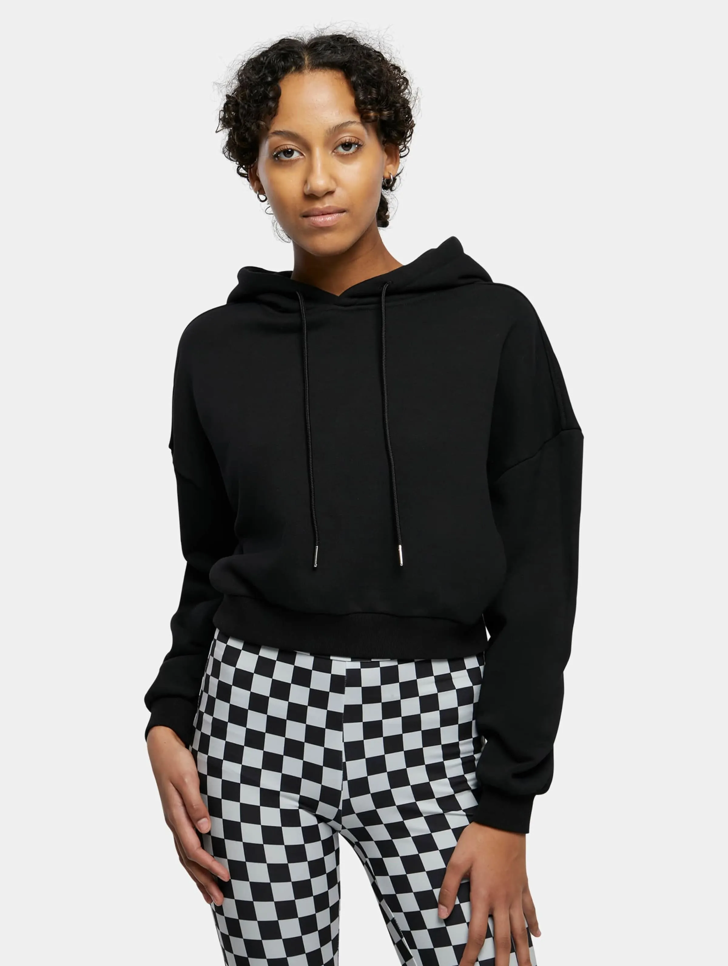 Ladies Cropped Heavy Hoody