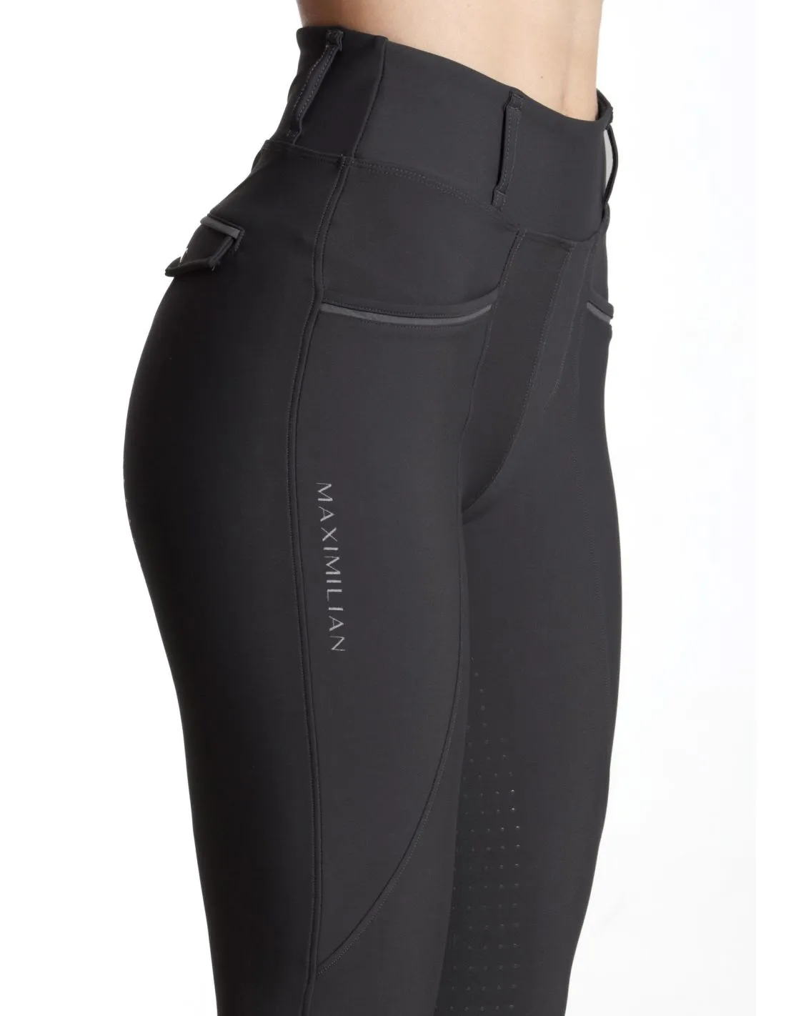 Leggings Pro Riding Charcoal Grey Maximilian