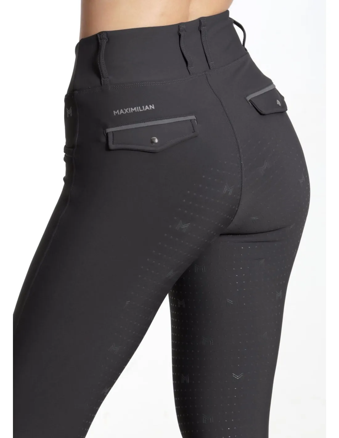 Leggings Pro Riding Charcoal Grey Maximilian