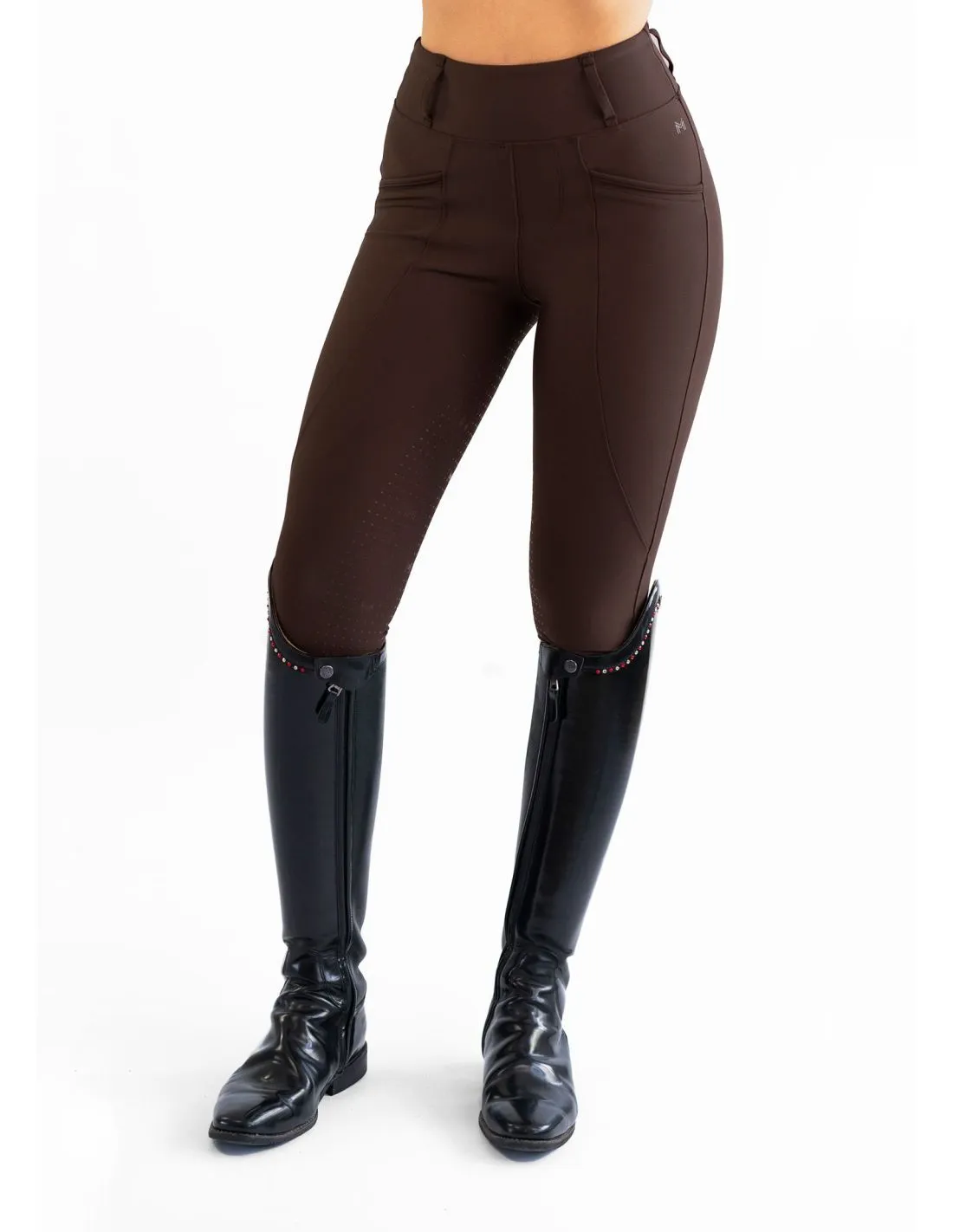 Leggings Pro Riding Chocolate Maximilian