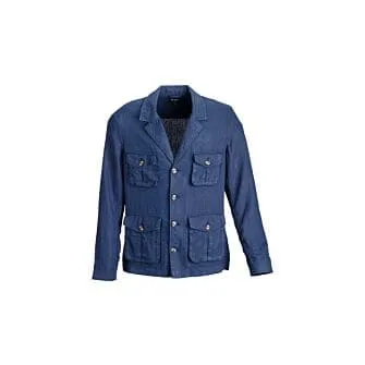 Men's Navy safari jacket - JALBERT