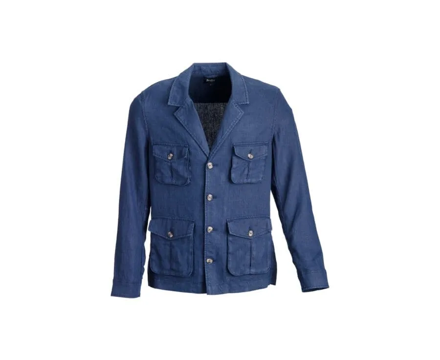 Men's Navy safari jacket - JALBERT