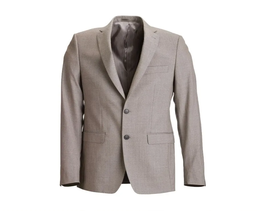 Men's Taupe melange Suit Jacket - LAZARE