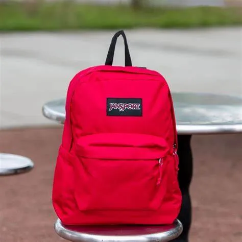 Mochila JanSport 26 litros básica resistente SUPERBREAK ONE Ref. EK0A5BAGN58 Red tape/rojo