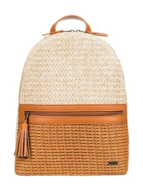 Mochila mediana Mujer Roxy Make Some Waves 20L NATURAL (yef0) Ref. ERJBP04293 paja natural Nueva Colección