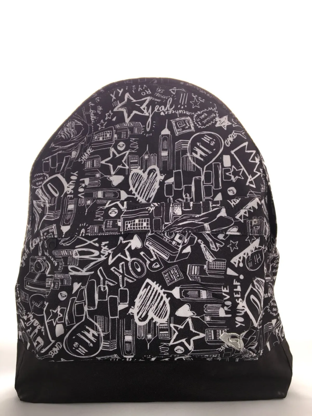 Mochila Roxy Basic Girl ref. XKWBA49 4199859 Dibujos blancos fondo negro