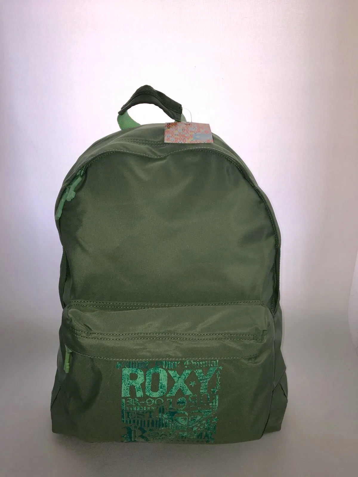 Mochila Roxy Basic Girl ref. XUWBA221 4123270 Verde Logo