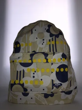 Mochila Roxy Basic Girl ref. XUWBA301 4121968 floreada azul blanco beige amarillo