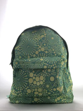 Mochila Roxy Basic Girl ref. XUWBA301 4121968 Verde con topos amarillos