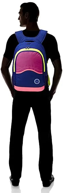 Mochila Roxy doble ERJBP03066 Backpack Charger Backpack bolsillo para ordenador morada y fucsia