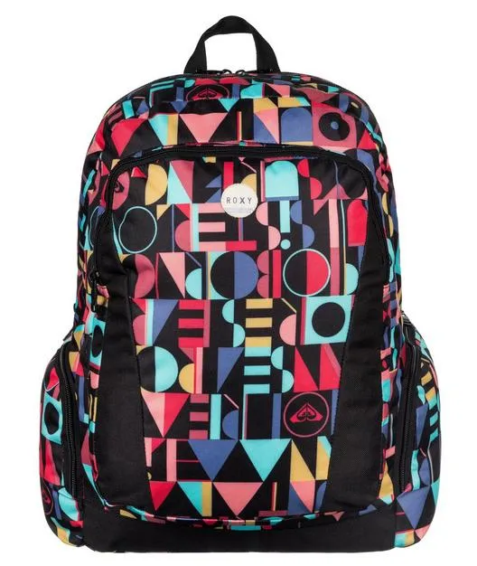 Mochila Roxy doble ERJBP03112 Alright Backpack para ordenador logos multicolor