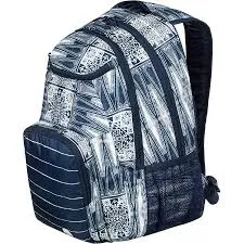 Mochila Roxy doble ERJBP03594 Backpack SHADOW SWELL bolsillo para ordenador estampado étnico azul