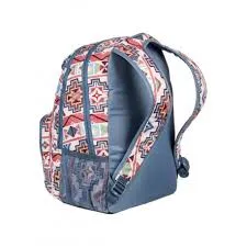 Mochila Roxy doble ERJBP03594 Backpack SHADOW SWELL bolsillo para ordenador estampado étnico