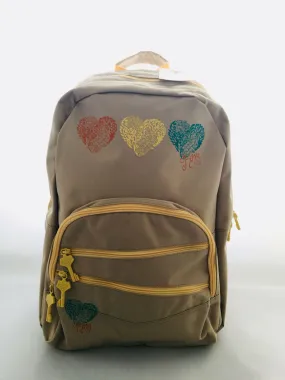 Mochila Roxy doble XUWBA231 Ref. 4123273 Beig estampado corazones