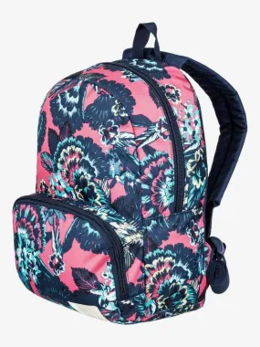 Mochila Roxy pequeña guardería Always Core ERJBP03634 flores azul rosa