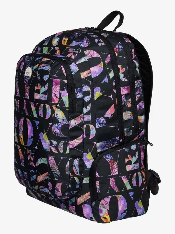 Mochila Roxy triple ERJBP03275 Alright Backpack para ordenador logo colores