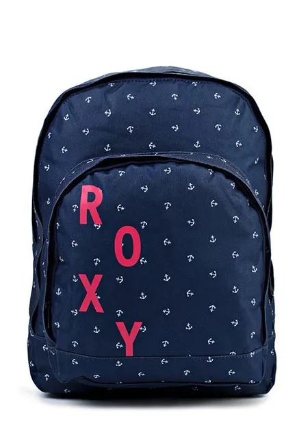 Mochila Roxy triple WTWBA471 Azul marino con anclas blancas