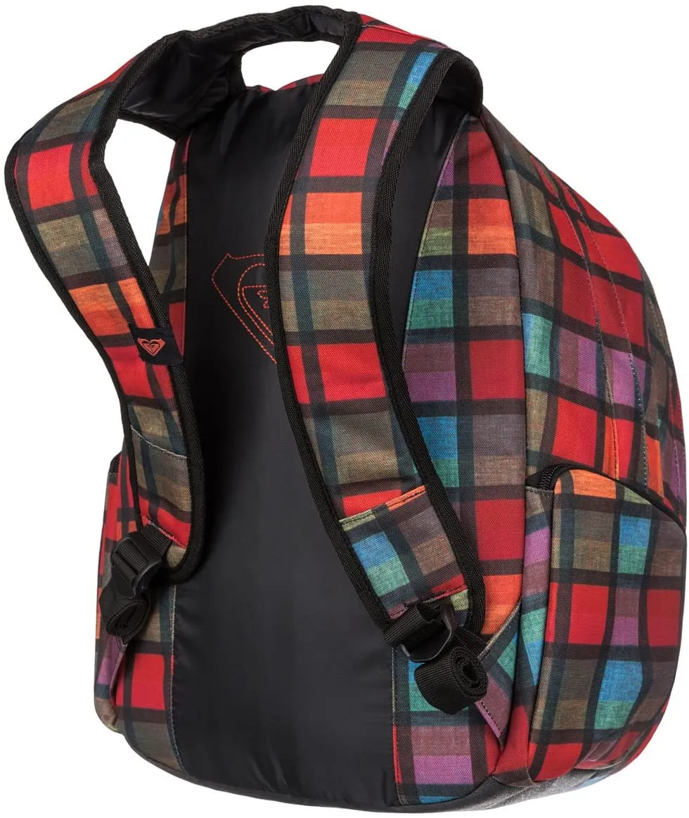 Mochila Roxy triple WTWBA841 OUTTA PLAID cuadros colores