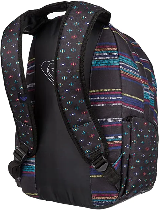 Mochila Roxy triple WTWBA851 OUTTA PLAID negra puntos colores