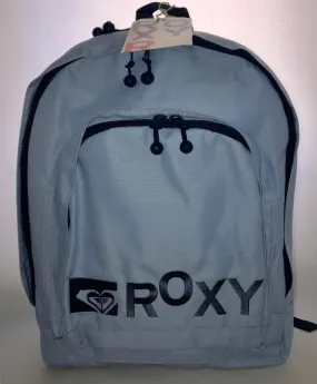 Mochila Roxy triple XRWBA201 Ref. 4112246 Color azul celeste con logo bordado azul marino