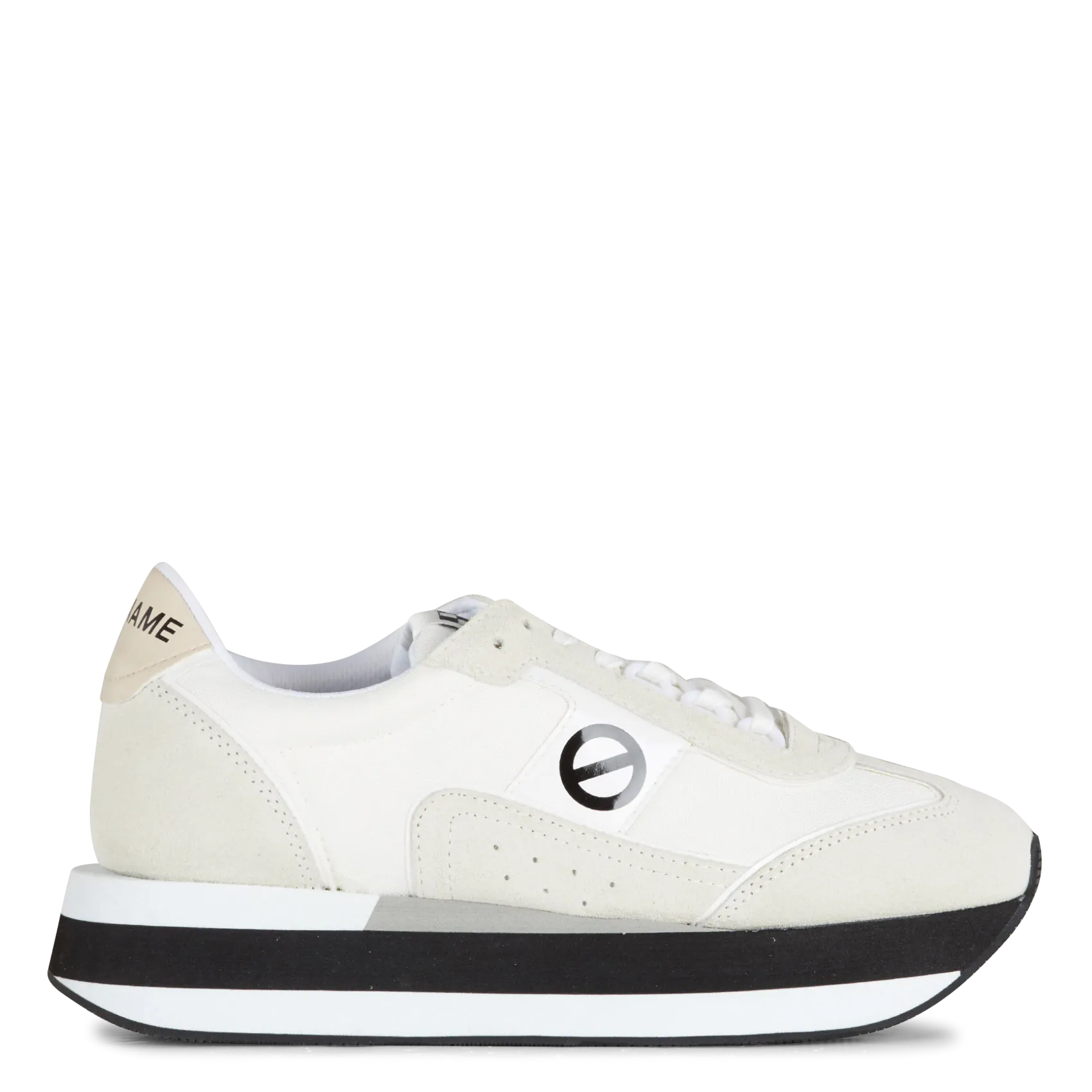 NO NAME BOOM JOGGER - Zapatillas bajas en dos materiales en blanco