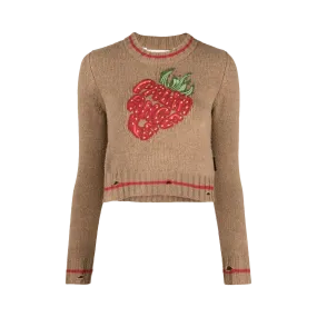 Palm Angels Strawberry Mini Sweater